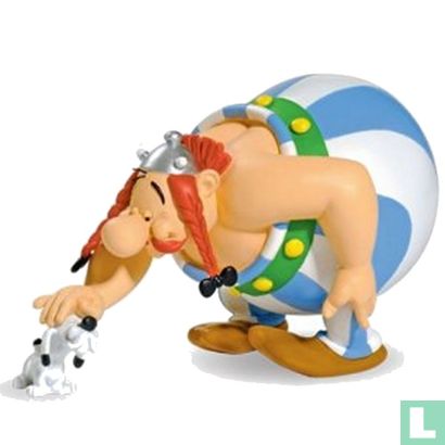 Obelix und Idefix in der Tour Gallier Asterix 