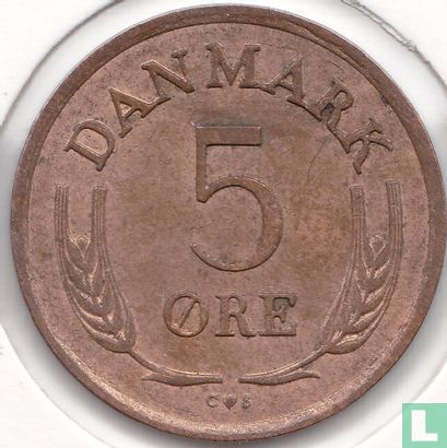 Denmark 5 øre 1963 (bronze) - Image 2