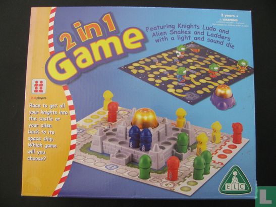 2in1 Game Knights Ludo Alien Snakes and Ladders - Image 1