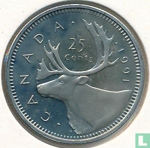 Canada 25 cents 1991 - Image 1