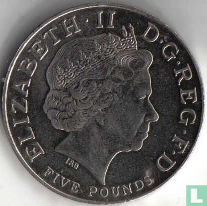United Kingdom 5 pounds 2002 "In memory of Queen Elizabeth the Queen Mother" - Image 2