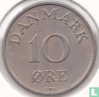 Dänemark 10 Øre 1956 - Bild 2