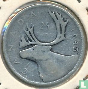 Canada 25 cents 1945 - Afbeelding 1