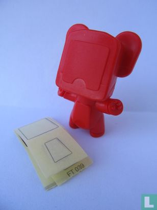 Robot mannetje (rood)  - Afbeelding 1