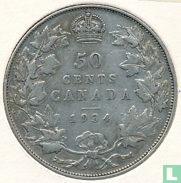 Canada 50 cents 1934 - Afbeelding 1