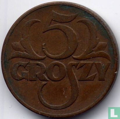 Poland 5 groszy 1939 - Image 2