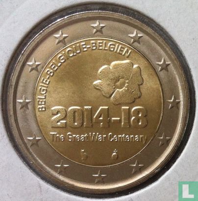 België 2 euro 2014 "100th anniversary of the beginning of the First World War" - Afbeelding 1