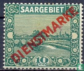 Bridge in Saarbrücken, with overprint