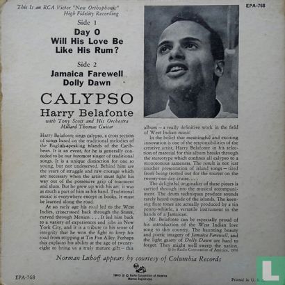 Harry Belafonte Calypso  - Image 2