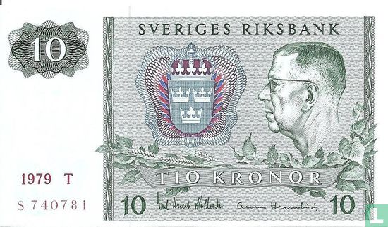 Zweden 10 Kronor 1979 - Afbeelding 1