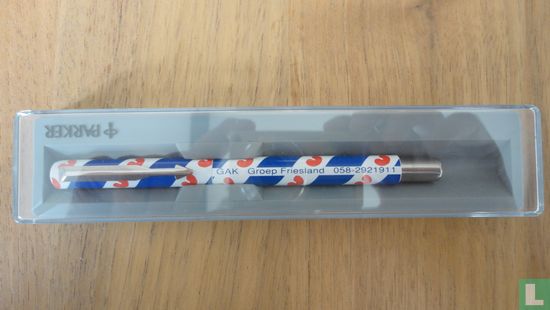 GAK Groep Friesland Parker Rollerbal Pen - Image 1