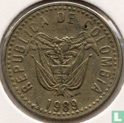 Colombia 10 pesos 1989 (type 2) - Image 1