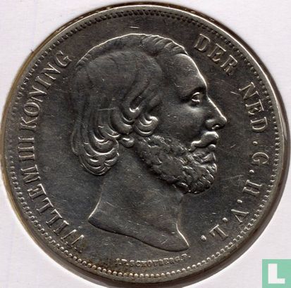 Pays-Bas 2½ gulden 1858 - Image 2