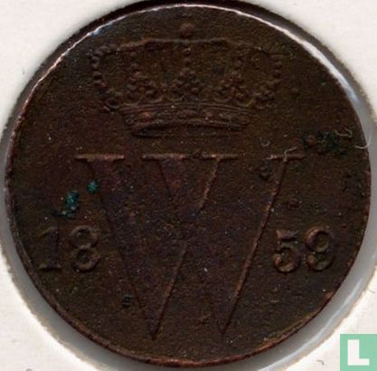 Nederland ½ cent 1859 - Afbeelding 1