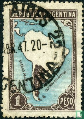 Carte de l'Amérique du Sud (sans frontières) - Image 2