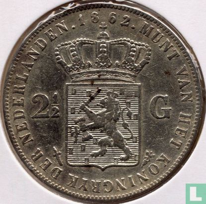 Pays-Bas 2½ gulden 1862 - Image 1