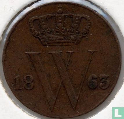 Nederland ½ cent 1863 - Afbeelding 1