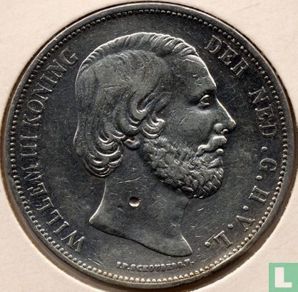 Netherlands 2½ gulden 1865 (type 1) - Image 2