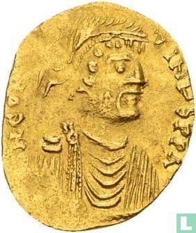 Constans II, Gouden Tremissis, 641-668, Constantinopolis - Afbeelding 1