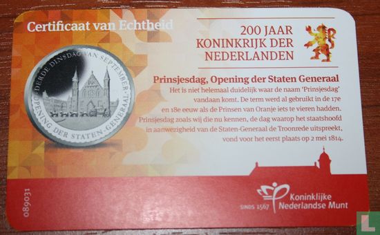 Coincard Nederland penning opening der staten generaal - Afbeelding 3