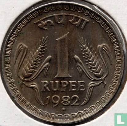 India 1 rupee 1982 (Bombay) - Afbeelding 1