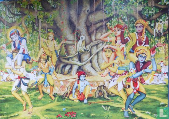 Bhândîraka Vrindavan Art Hindoe Gods Iskcon  Heilige Boom