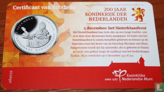 Coincard Nederland penning 5 december: het sinterklaasfeest - Afbeelding 3