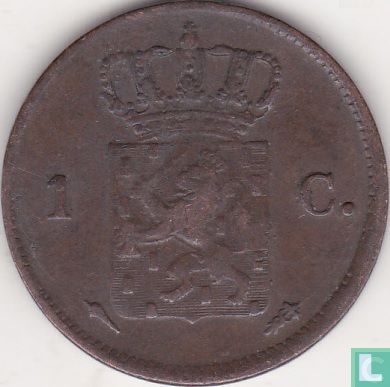 Nederland 1 cent 1828 (mercuriusstaf) - Afbeelding 2