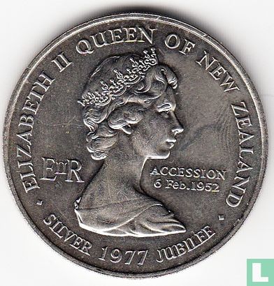Nieuw-Zeeland 1 dollar 1977 "25th Anniversary of the Accession of Queen Elizabeth II - Waitangi Day" - Afbeelding 1