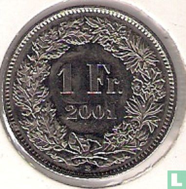Zwitserland 1 franc 2001 - Afbeelding 1