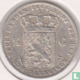 Netherlands ½ gulden 1866 - Image 1