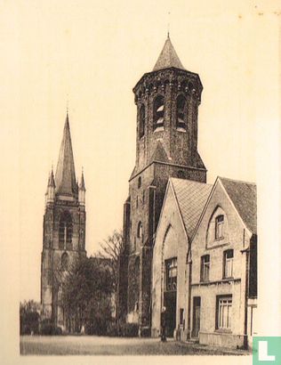 Ronse - Oude toren van Sint-Martenskerk en nieuwe toren van St.-Hermeskerk - Afbeelding 1