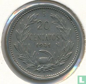 Chili 20 centavos 1941 - Image 1