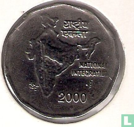 India 2 rupees 2000 (Noida) - Image 1