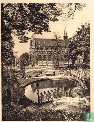 Brussel - O.-L.-V. van de Zavelkerk en Kleine Zavelplein - Image 1