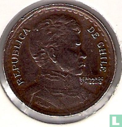 Chili 1 peso 1953 (type 2) - Image 2