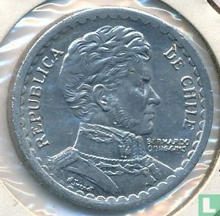 Chili 1 peso 1957 - Image 2