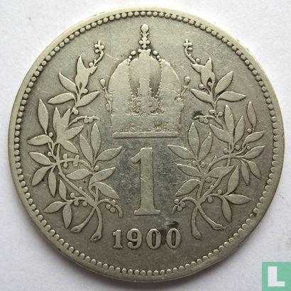 Autriche 1 corona 1900 - Image 1