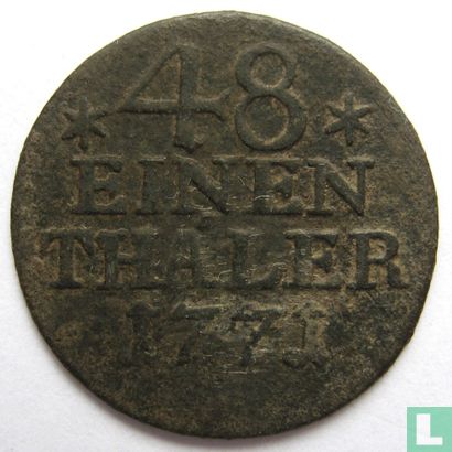 Pruisen 1/48 thaler 1771 - Afbeelding 1