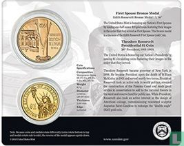 USA President (Roosevelt) $1 coin & First Spouse Medal set 2013 - Image 2