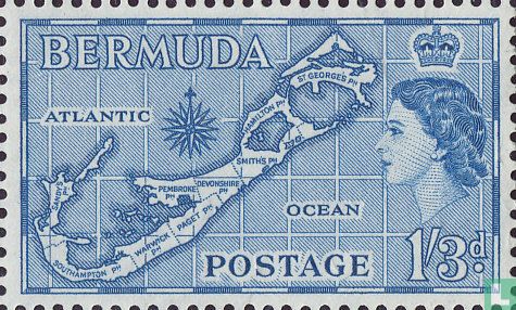 Kaart van Bermuda