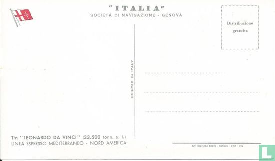 TS LEONARDO DA VINCI - Italia Soc.di Navigazione - Afbeelding 2