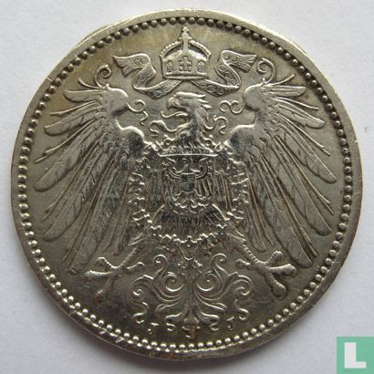 Deutsches Reich 1 Mark 1914 (J) - Bild 2