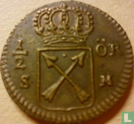 Suède ½ öre S.M. 1720 - Image 2