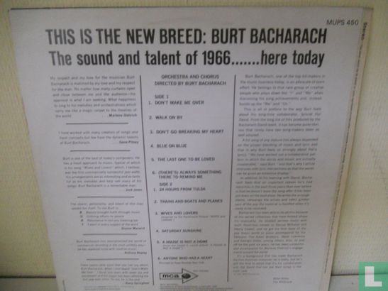 Hit Maker, Burt Bacharach Plays The Burt Bacharach Hits - Bild 2