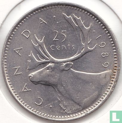 Canada 25 cents 1989 - Afbeelding 1