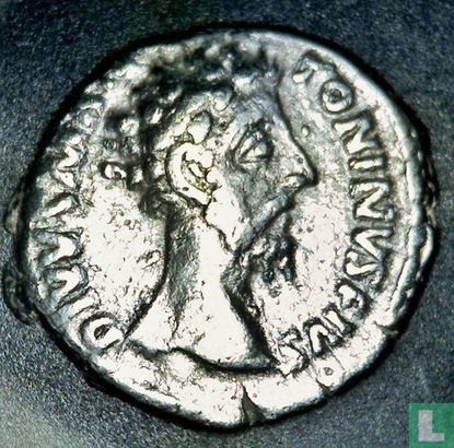 Denier de l'Empire romain, AR, 177-192 AD, Marcus Aurelius comme Divus sous commode, Rome, 180 AD - Image 1