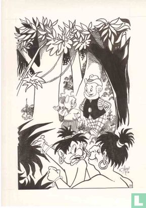 Lappie Kai in die ursprüngliche Zeichnung Wibra Edition Kokosnüsse