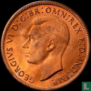Australian ½ penny 1943 (Melbourne) - Image 2