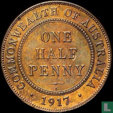 Australië ½ penny 1917 - Afbeelding 1